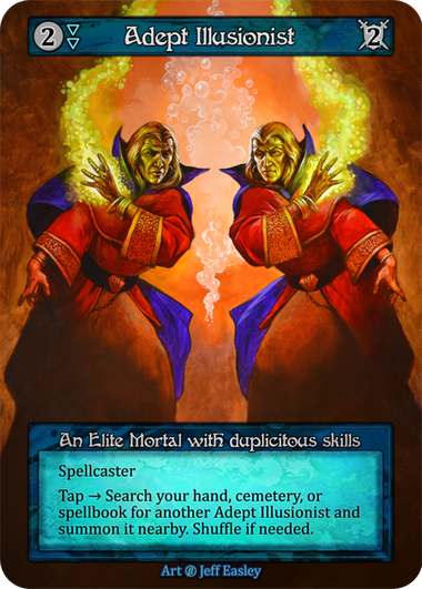 Adept Illusionist — ilustração de Jeff Easley