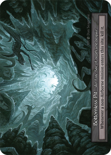 Bottomless Pit — ilustração de Dan Seagrave