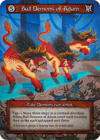Bull Demons of Adum — ilustração de Gadu Duaso