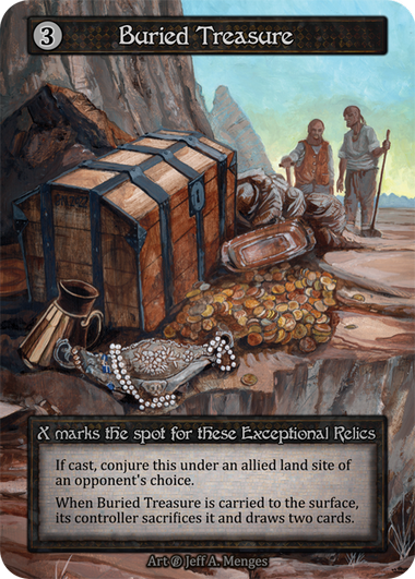Buried Treasure — ilustração de Jeff A. Menges