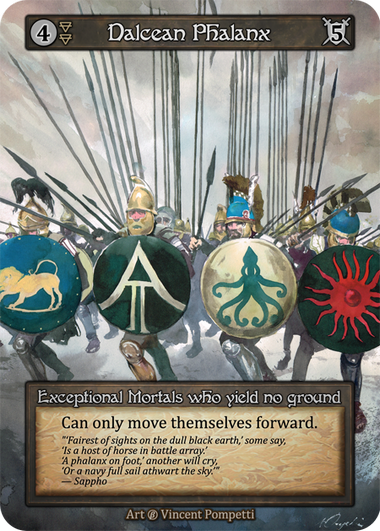 Dalcean Phalanx — ilustração de Vincent Pompetti