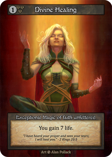 Divine Healing — ilustração de Alan Pollack