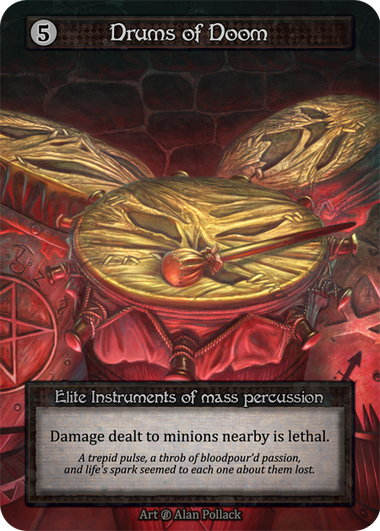Drums of Doom — ilustração de Alan Pollack
