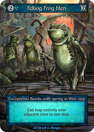 Felbog Frog Men — ilustração de Jeff A. Menges