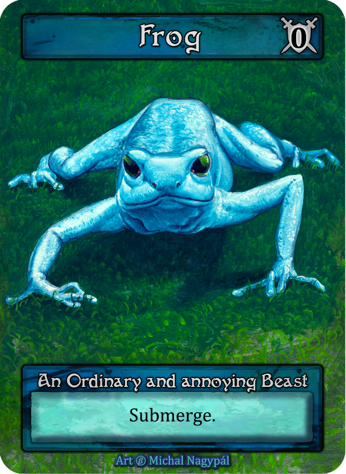 Frog (Blue) — ilustração de Michal Nagypál