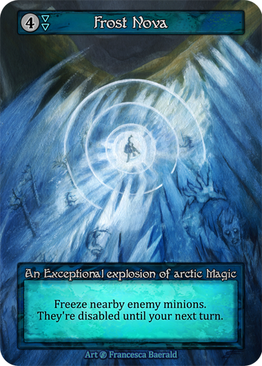 Frost Nova — ilustração de Francesca Baerald