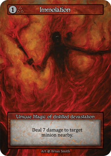 Immolation — ilustração de Brian Smith