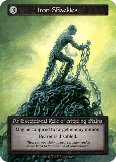 Iron Shackles — ilustração de Dan Seagrave
