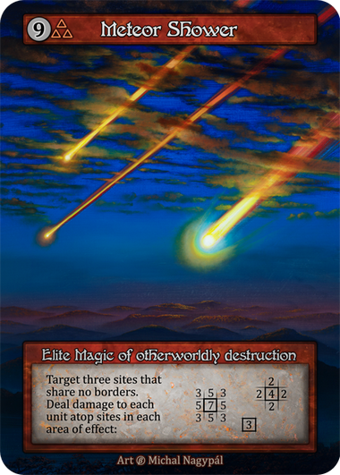 Meteor Shower — ilustração de Michal Nagypál