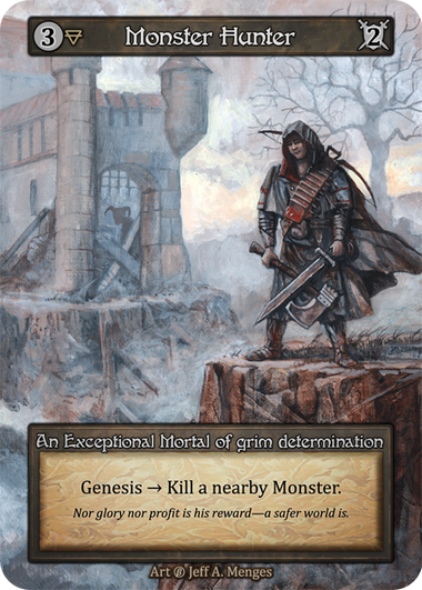 Monster Hunter — ilustração de Jeff A. Menges