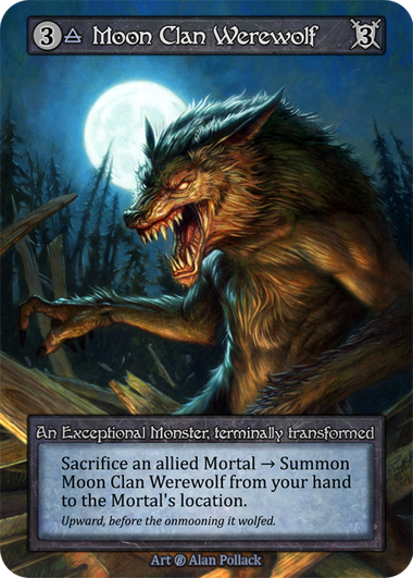 Moon Clan Werewolf — ilustração de Alan Pollack