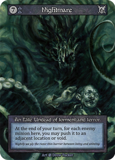 Nightmare — ilustração de Drew Tucker