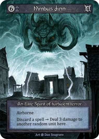 Nimbus Jinn — ilustração de Dan Seagrave