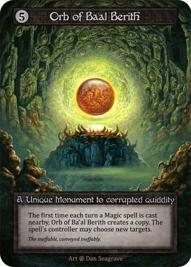 Orb of Ba'al Berith — ilustração de Dan Seagrave