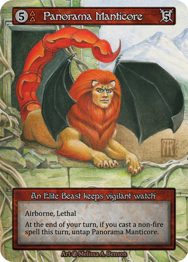 Panorama Manticore — ilustração de Melissa A. Benson