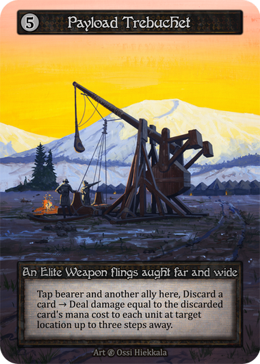 Payload Trebuchet — ilustração de Ossi Hiekkala