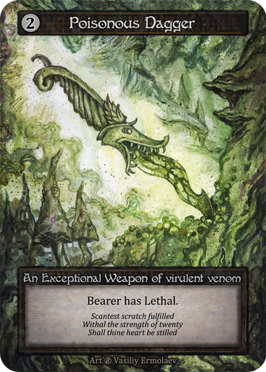 Poisonous Dagger — ilustração de Vasiliy Ermolaev