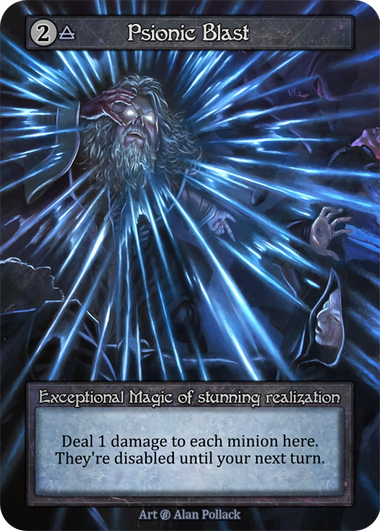 Psionic Blast — ilustração de Alan Pollack