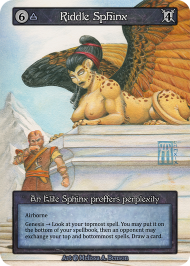 Riddle Sphinx — ilustração de Melissa A. Benson