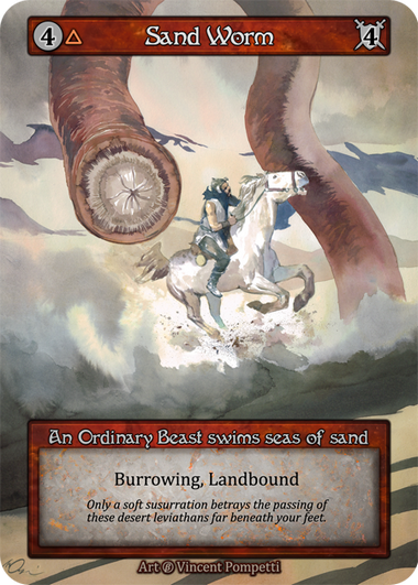 Sand Worm — ilustração de Vincent Pompetti