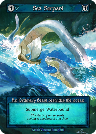 Sea Serpent — ilustração de Vincent Pompetti