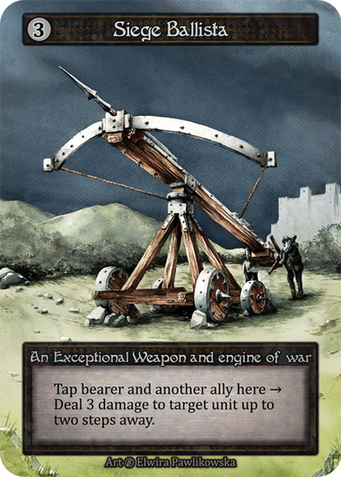 Siege Ballista — ilustração de Elwira Pawlikowska