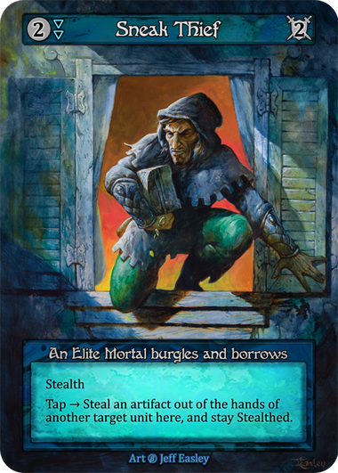 Sneak Thief — ilustração de Jeff Easley