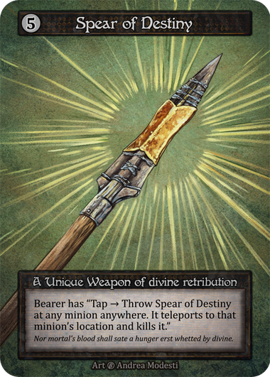 Spear of Destiny — ilustração de Andrea Modesti