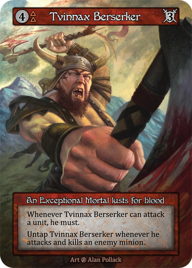 Tvinnax Berserker — ilustração de Alan Pollack
