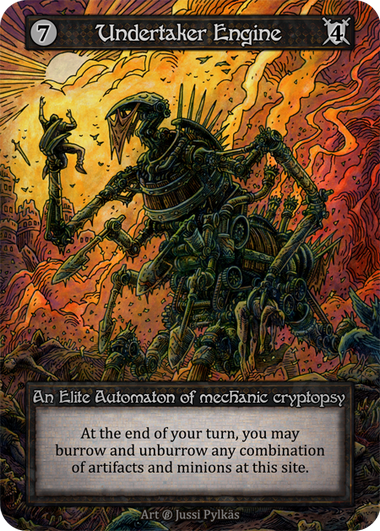 Undertaker Engine — ilustração de Jussi Pylkäs