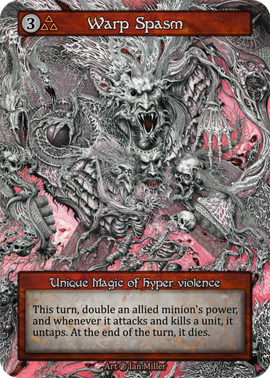 Warp Spasm — ilustração de Ian Miller