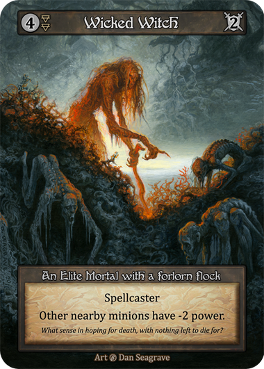 Wicked Witch — ilustração de Dan Seagrave