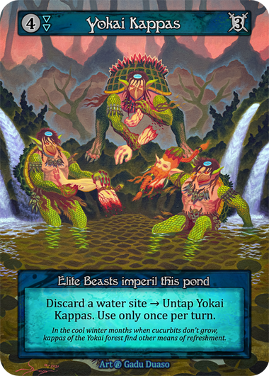 Yokai Kappas — ilustração de Gadu Duaso
