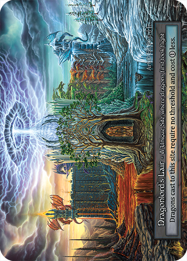 Dragonlord's Lair — ilustração de Ed Beard Jr.