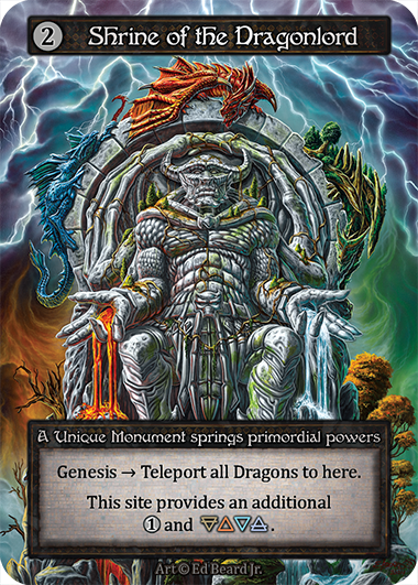 Shrine of the Dragonlord — ilustração de Ed Beard Jr.