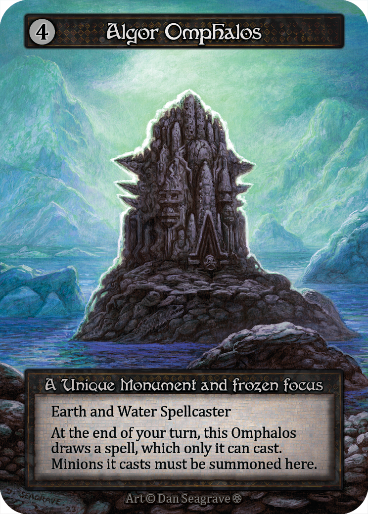 Algor Omphalos — ilustração de Dan Seagrave
