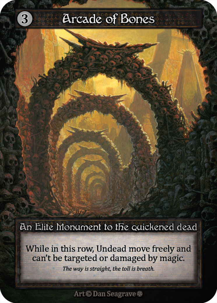 Arcade of Bones — ilustração de Dan Seagrave