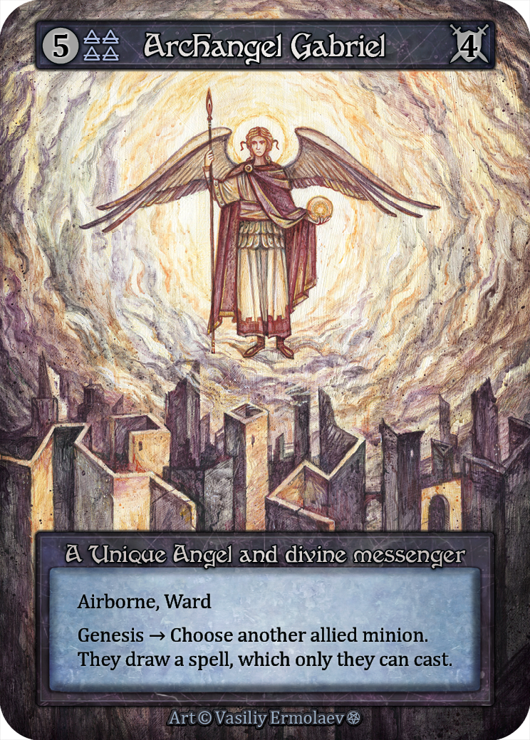 Archangel Gabriel — ilustração de Vasiliy Ermolaev