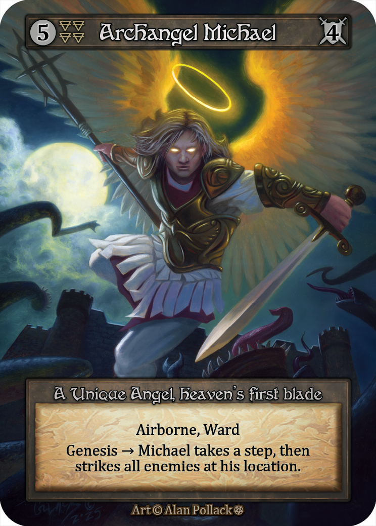 Archangel Michael — ilustração de Alan Pollack