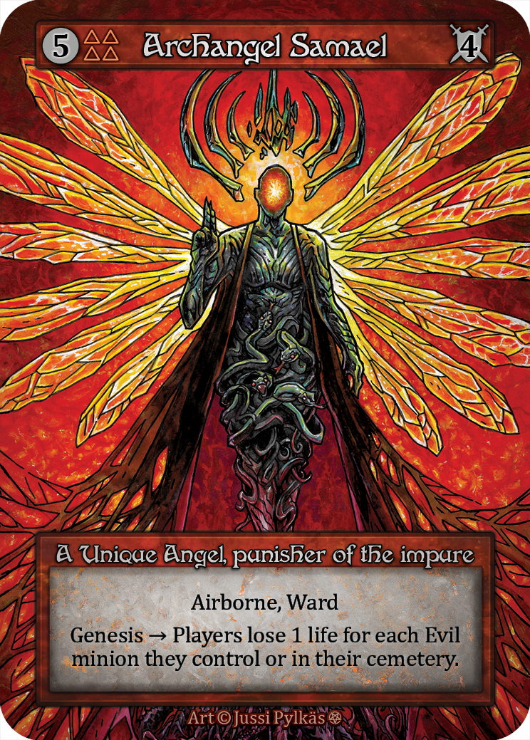 Archangel Samael — ilustração de Jussi Pylkäs