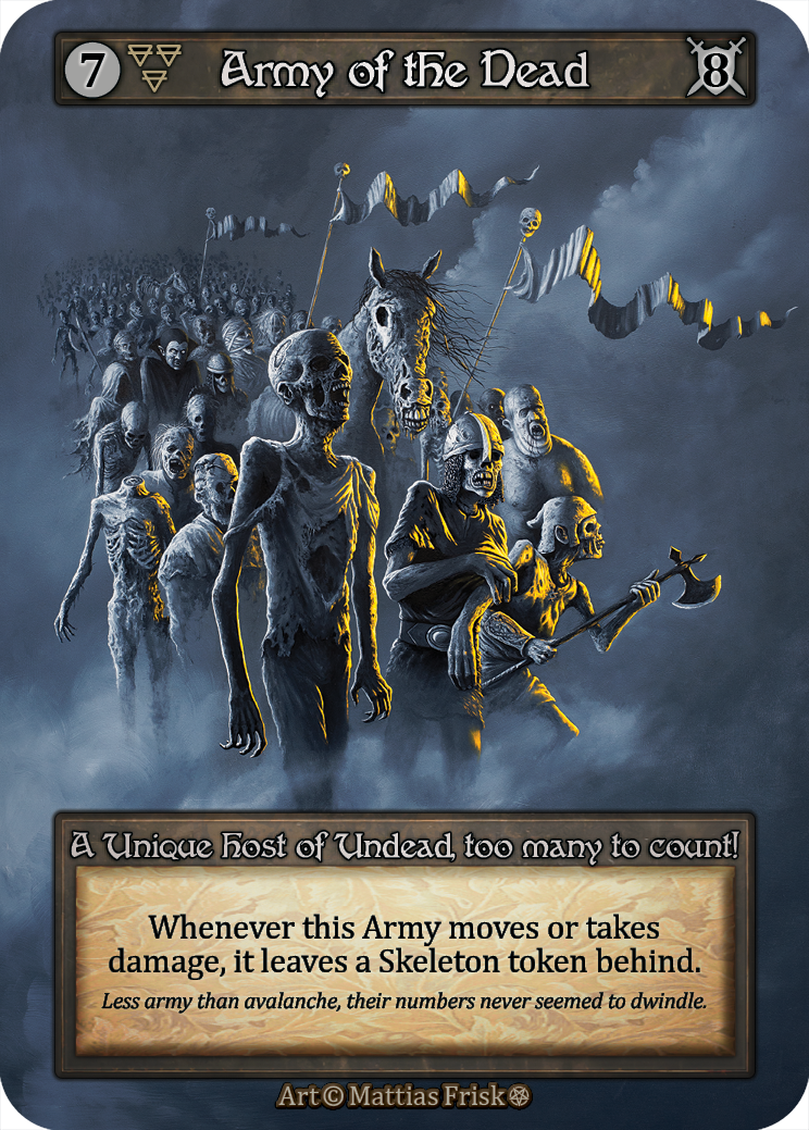 Army of the Dead — ilustração de Mattias Frisk