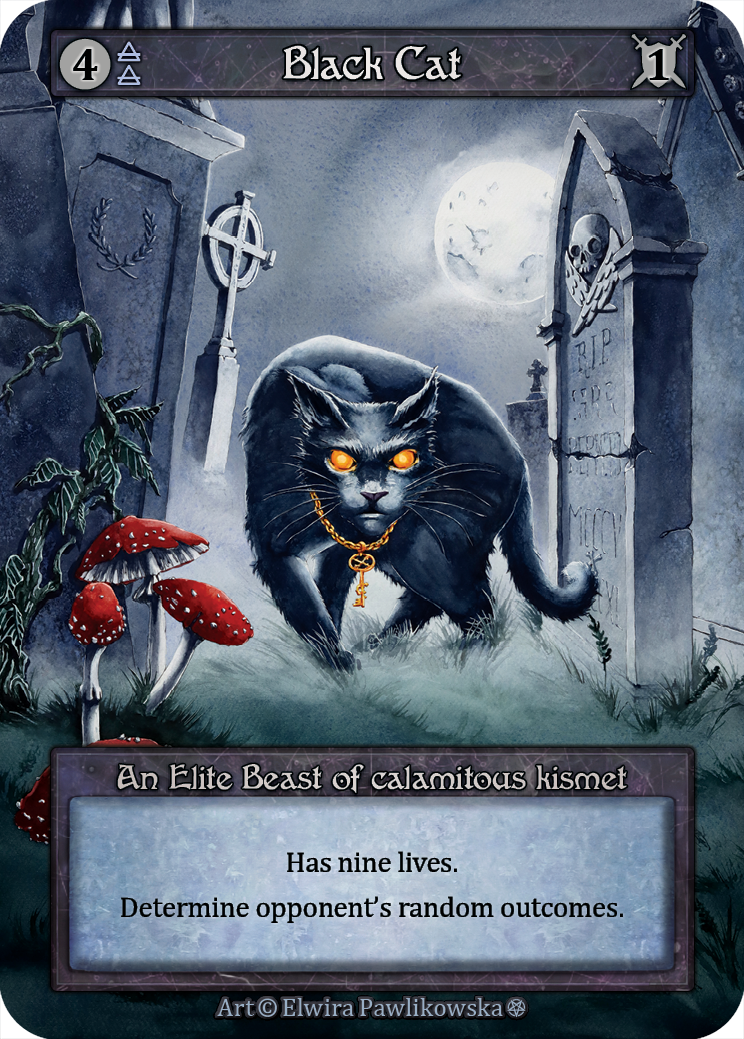 Black Cat — ilustração de Elwira Pawlikowska