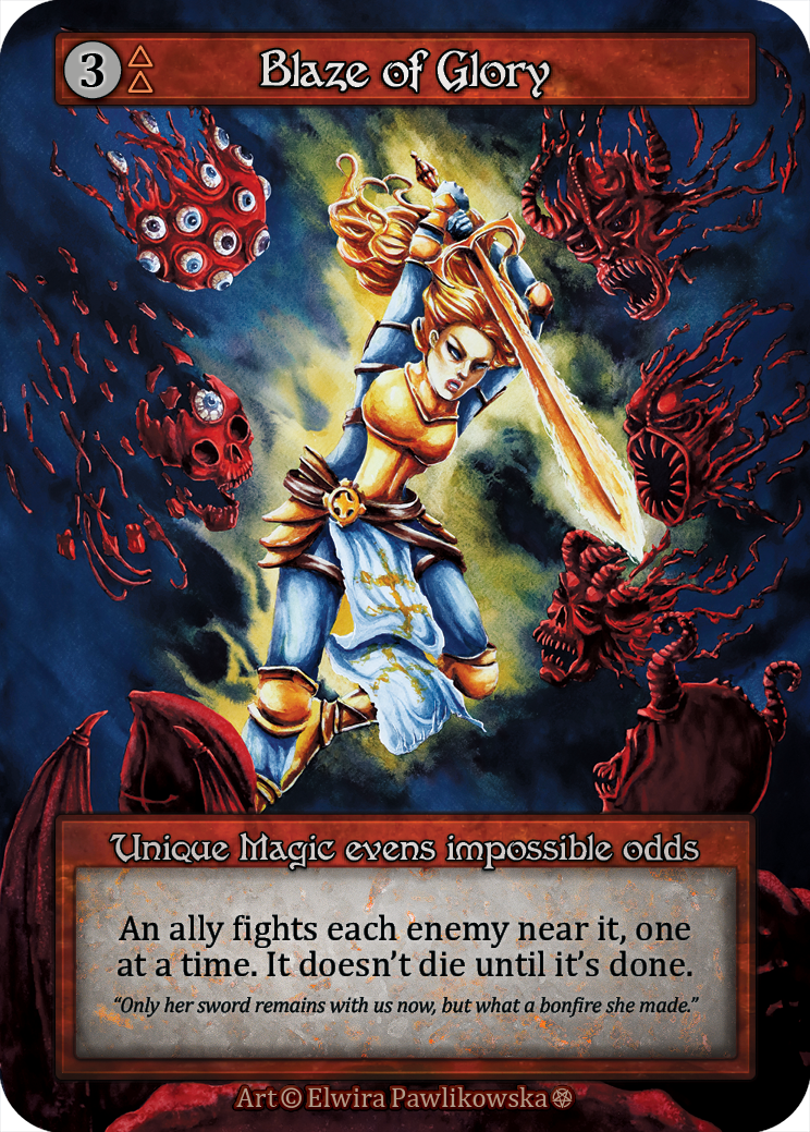 Blaze of Glory — ilustração de Elwira Pawlikowska