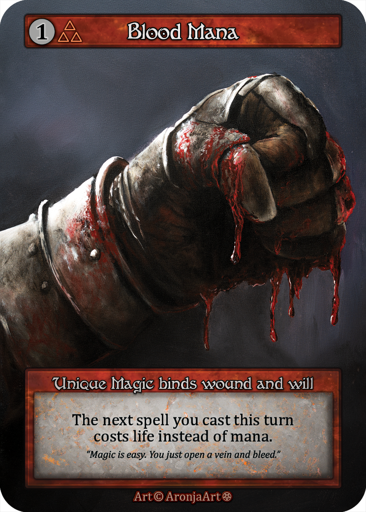 Blood Mana — ilustração de AronjaArt