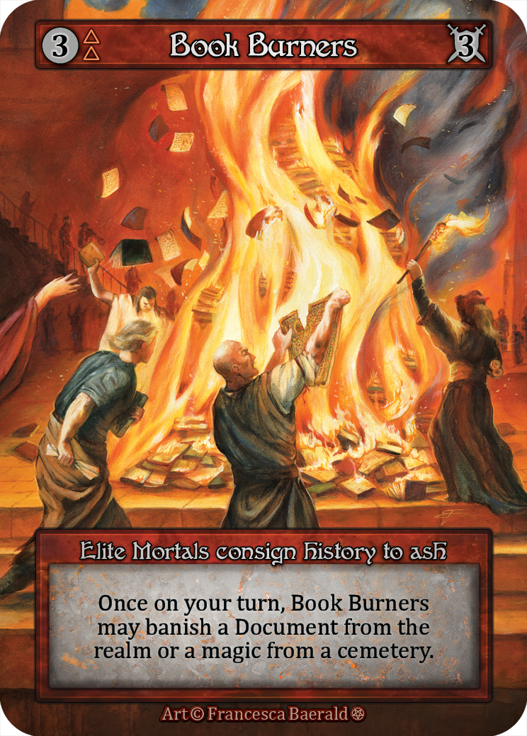 Book Burners — ilustração de Francesca Baerald