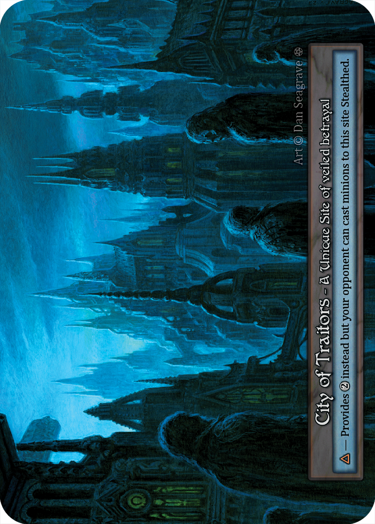 City of Traitors — ilustração de Dan Seagrave