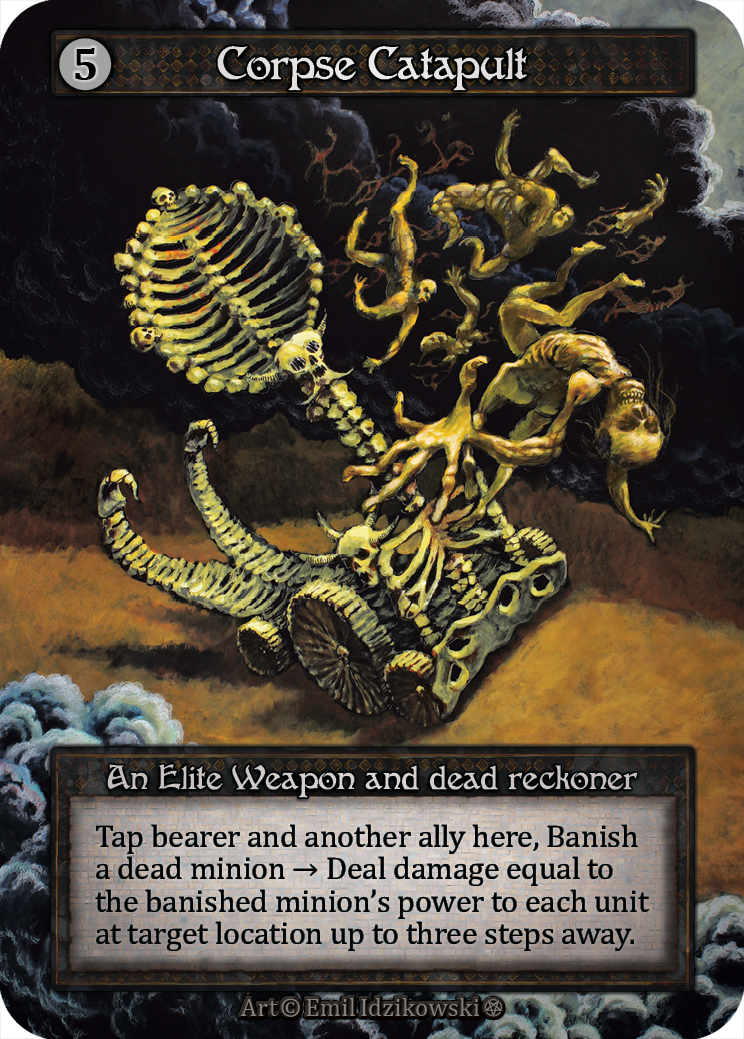 Corpse Catapult — ilustração de Emil Idzikowski