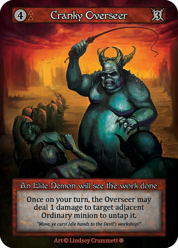 Cranky Overseer — ilustração de Lindsey Crummett