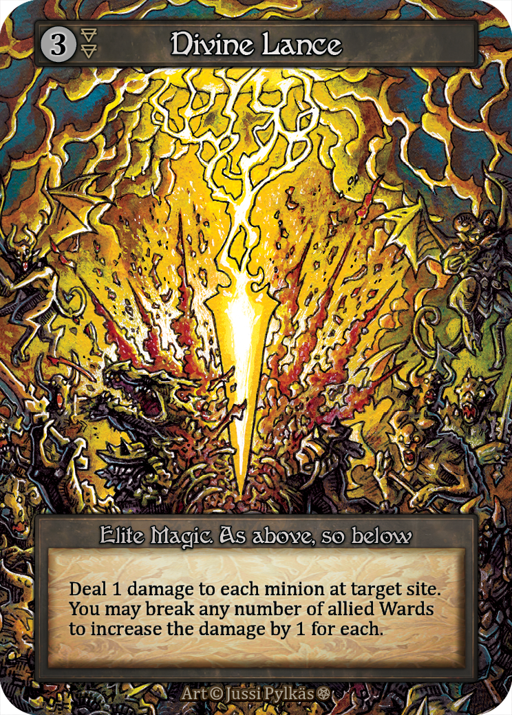 Divine Lance — ilustração de Jussi Pylkäs