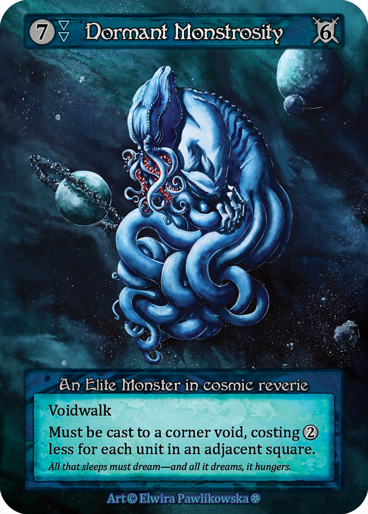 Dormant Monstrosity — ilustração de Elwira Pawlikowska